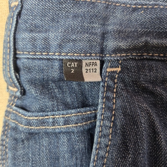 Carhartt FR Flame Resistant Carpenter Jeans Men 40x28 Blue Denim CAT 2 NFPA 2112 - Picture 8 of 10